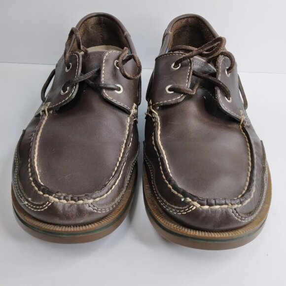 Rockport Washable Footwear Brown Leather Boat Shoes Loafers Size 11.5M - Picture 4 of 14